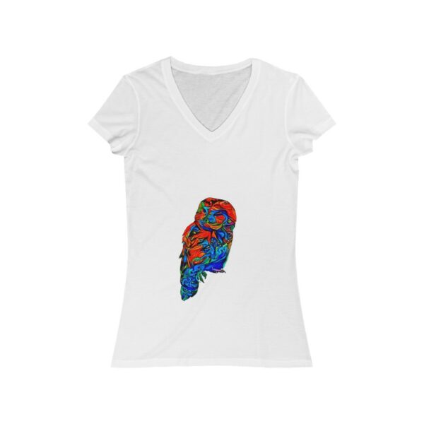 Tawny Owl Women’s Jersey Short Sleeve V-Neck Tee T-shirts Tawny Owl 3