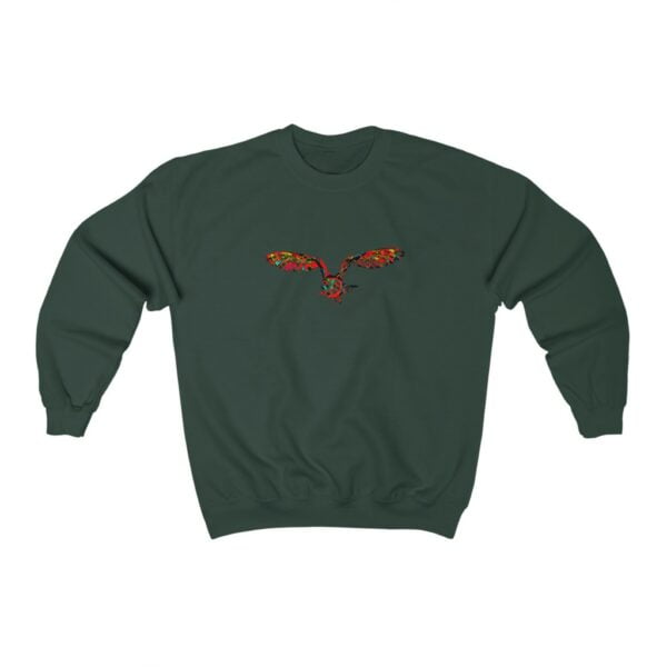 Flying Glimfeather Owl Crewneck Sweatshirt Men's Clothing Glimfeather Owl 11