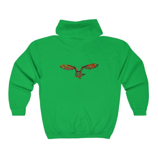 Unisex Heavy Blend™ Full Zip Hooded Sweatshirt Hoodies Glimfeather Owl 10