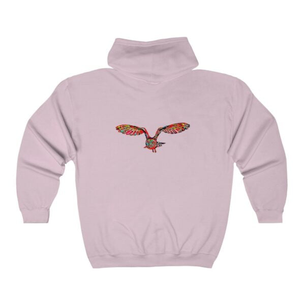 Unisex Heavy Blend™ Full Zip Hooded Sweatshirt Hoodies Glimfeather Owl 16