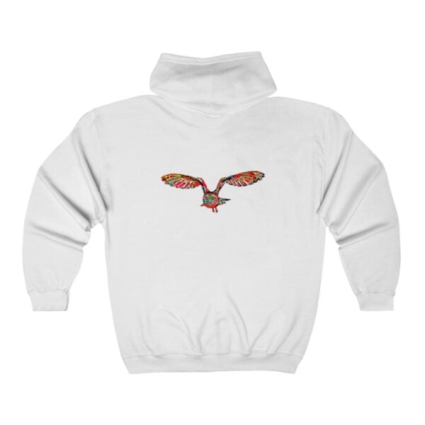 Unisex Heavy Blend™ Full Zip Hooded Sweatshirt Hoodies Glimfeather Owl 4