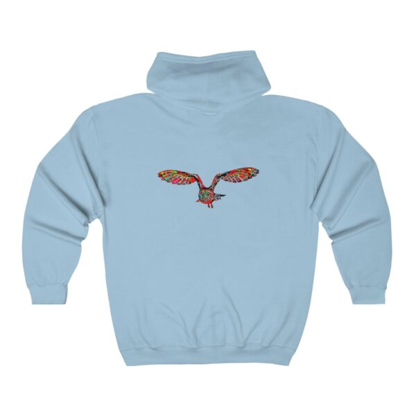 Unisex Heavy Blend™ Full Zip Hooded Sweatshirt Hoodies Glimfeather Owl 2