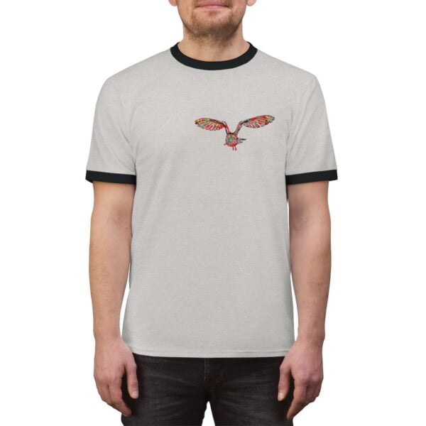 Glimfeather Owl Unisex Ringer Tee Men's Clothing Glimfeather Owl 15