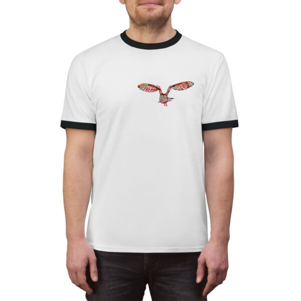 Glimfeather Owl Unisex Ringer Tee Men's Clothing Glimfeather Owl 7