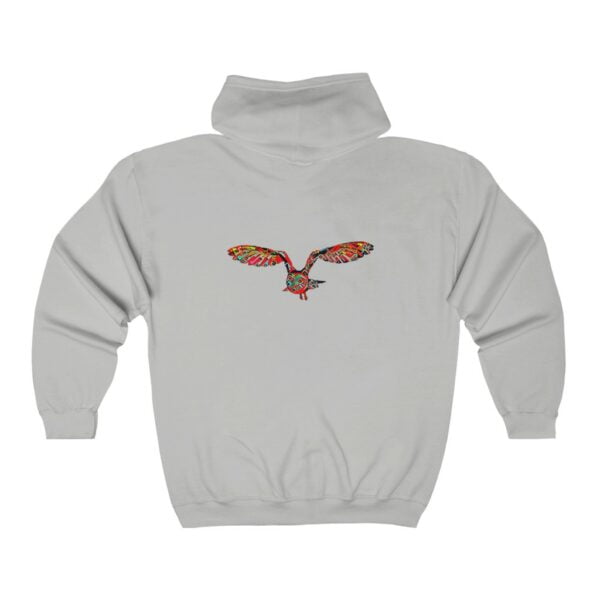 Unisex Heavy Blend™ Full Zip Hooded Sweatshirt Hoodies Glimfeather Owl 8