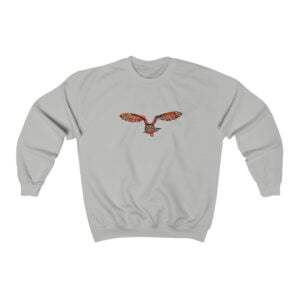 Flying Glimfeather Owl Crewneck Sweatshirt Men's Clothing Glimfeather Owl