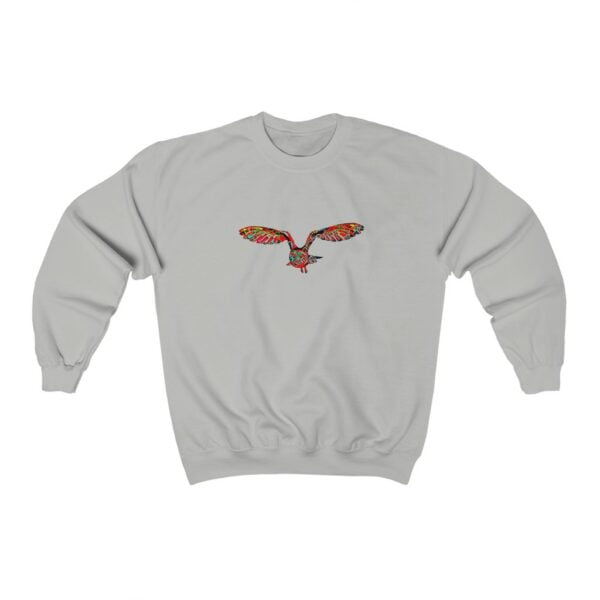 Flying Glimfeather Owl Crewneck Sweatshirt Men's Clothing Glimfeather Owl